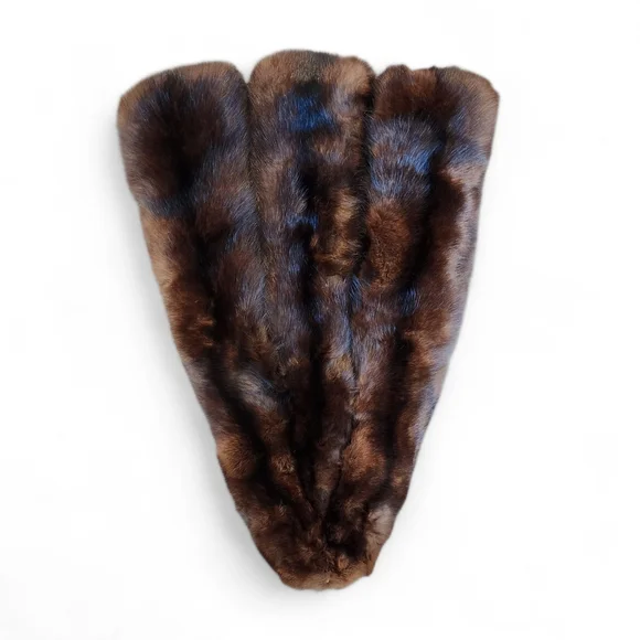 Vintage Brown Mink Fur Stole Wrap - Picture 3 of 6